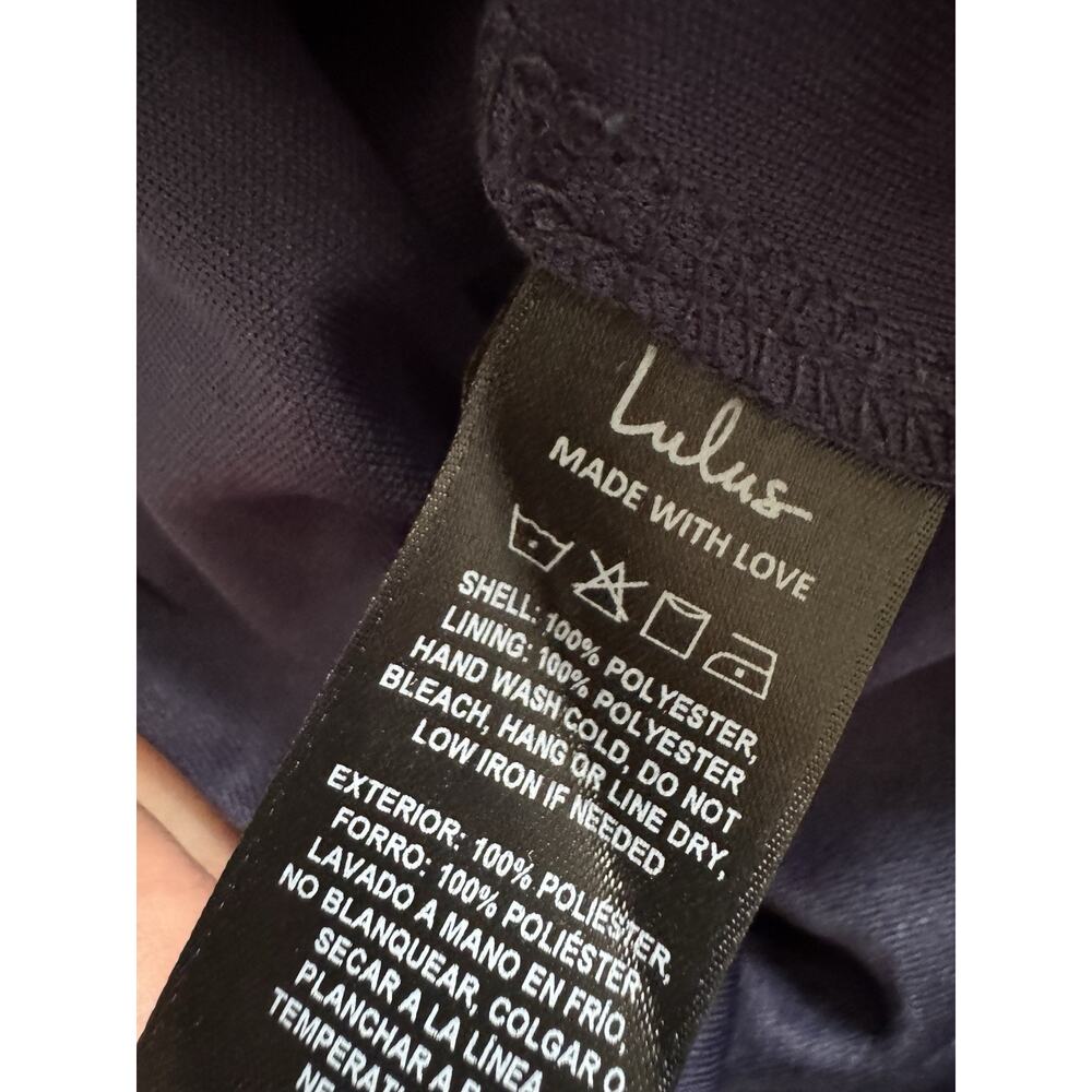 NWT Lulus Always Remarkable Navy Pleated Off the Shoulder Maxi Dress Size 1X - Picture 9 of 9